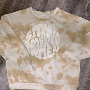 Target ‘Strong Women’ Tie Dye Crewneck - Size M